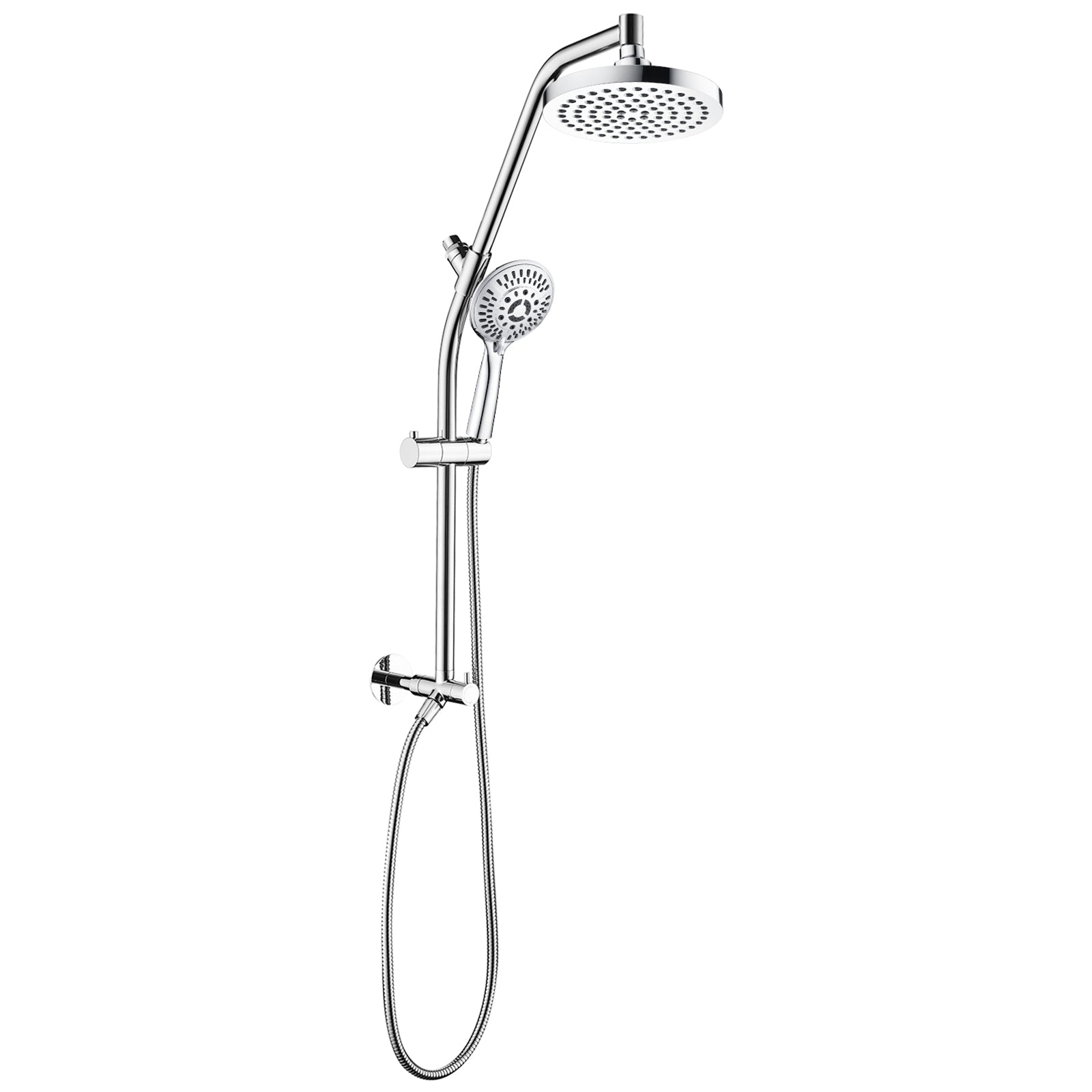 Shower Head Combo-Shower Head with Solid Brass Rail and Diverter by brightshowers