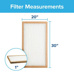 Filtrete Washable Air Filter 20x30x1 - MERV 1 Cut to Fit