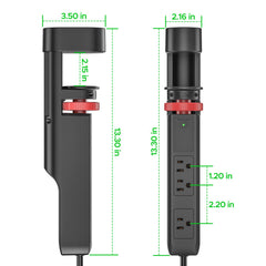 CRST Desk Clamp Power Strip | 3 Outlets + 3 USB (20W USB-C PD), 1020J Surge Protector by CRST