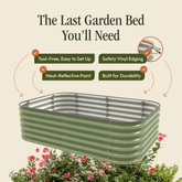 Gro-Rite "No Tools Needed" Premium Metal Raised Garden Bed Kit by Gro-Rite Garden Global LLC