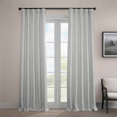 Faux Linen Room Darkening Curtains - 1 Panel, 50W X 96L, Color Oyster by Homemaintenancesupplies2