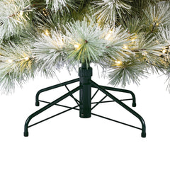 Holiday Living 7.5ft Flocked Pre-lit Artificial Christmas Tree
