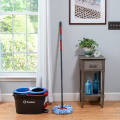 O-Cedar RinseClean Spin Mop: Hands-Free Floor Cleaning with Bucket