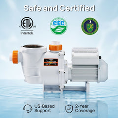 FlowSense Variable Speed Pool Pump, Above-Ground by TURBRO