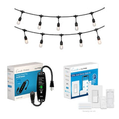 27ft Solar Black Indoor/Outdoor String Light with 10 White LED Bulbs