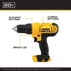 DEWALT 20V MAX Cordless Drill and Impact Driver, Power Tool Combo Kit , Includes 2 Batteries, Charger and Bag (DCK240C2) by Homemaintenancesupplies.com