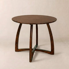 Alma 36 Inches Round Dining Table for 4, Mid-Century Modern Kitchen & Dining Room Tables by Megsu