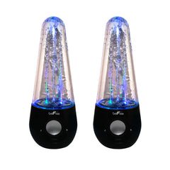 beFree Sound Bluetooth LED Dancing Water Multimedia Speakers in Black by BEFREE SOUND