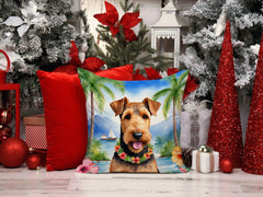 Airedale Terrier Luau Throw Pillow by Caroline's Treasures