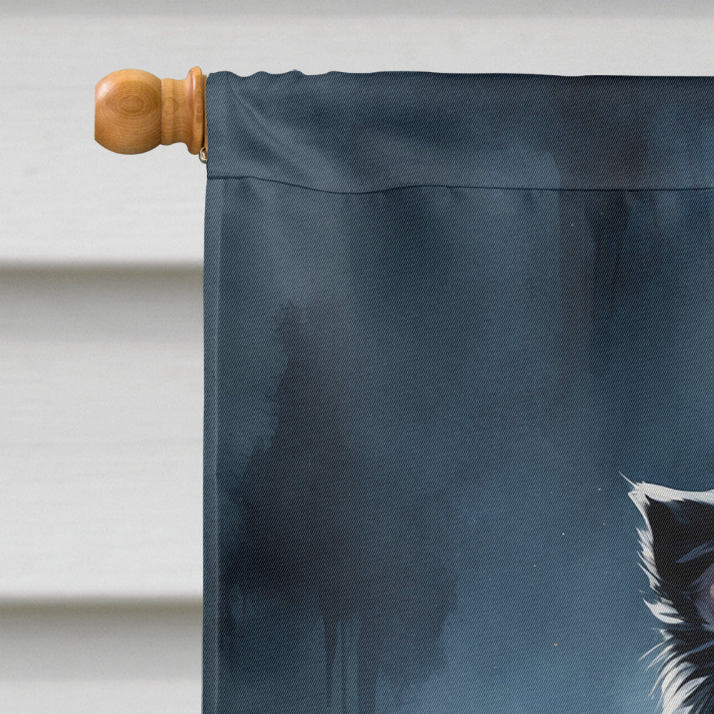 Border Collie Puppy Halloween House Flag by Caroline's Treasures