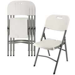 Elama 4 Piece Stackable Folding Chair Set for Indoor and Outdoor by Elama