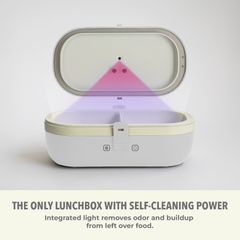 Self-Heating Lunch Box With USB-C Cord and UV LIGHT SANITIZER by Fritaire