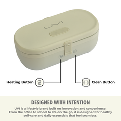 Self-Heating Lunch Box With USB-C Cord and UV LIGHT SANITIZER by Fritaire