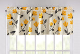 DaDa Bedding Yellow Fleur Floral Golden Orange Ivory Window Curtain by Homemaintenancesupplies2