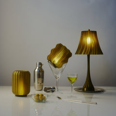 Cordless Mini Wavy Lamp by Wooj Design