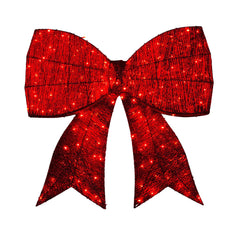 NNEDSZ Christabelle Christmas Display Bow 91cm with LED and Twinkle Lights 5 Functions Christmas Festive Decorations Display Big Wired Bow by NNEDSZ