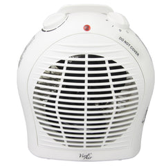 Vie Air 1500W Portable 2-Settings White Fan Heater with Adjustable Thermostat by VIE AIR