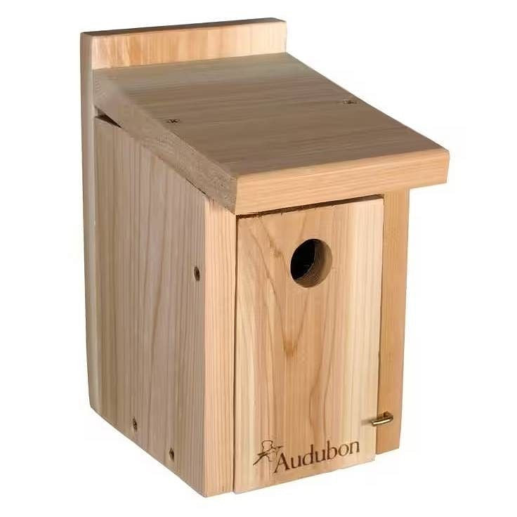 Cedar Wooden Bird House for Wrens and Chickadees by Homemaintenancesupplies2