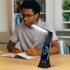 The Modern Workspace Productivity Bundle: Pursonic 3-in-1 LED Desk Lamp + Sip & Charge Wireless & Mug Warmer by Pursonic
