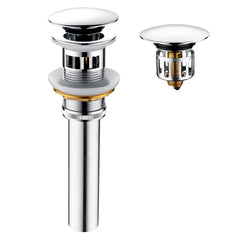 Bathroom Sink Drain with Overflow Pop-Up Drain Stopper for Vessel Sink Lavatory by brightshowers