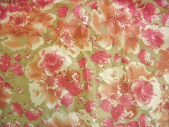 DaDa Bedding Sunrise Hibiscus Floral Dust Ruffle Pleated Satiny Pink by Homemaintenancesupplies2