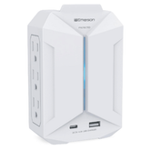 Emerson 6-Outlet + USB Wall Charger with Surge Protection and LED by Homemaintenancesupplies2