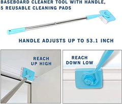 Baseboard Buddy Retractable Household Universal Cleaning Brush Mop by Homemaintenancesupplies2