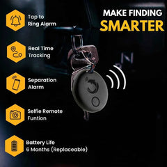 Dolphin Pro by Most versatile tracker | Pair with keys, bags, toys and more | 6 months battery life - replaceable battery