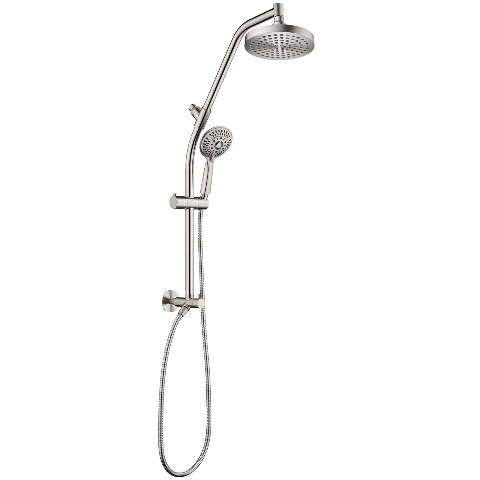 Shower Head Combo-Shower Head with Solid Brass Rail and Diverter by brightshowers