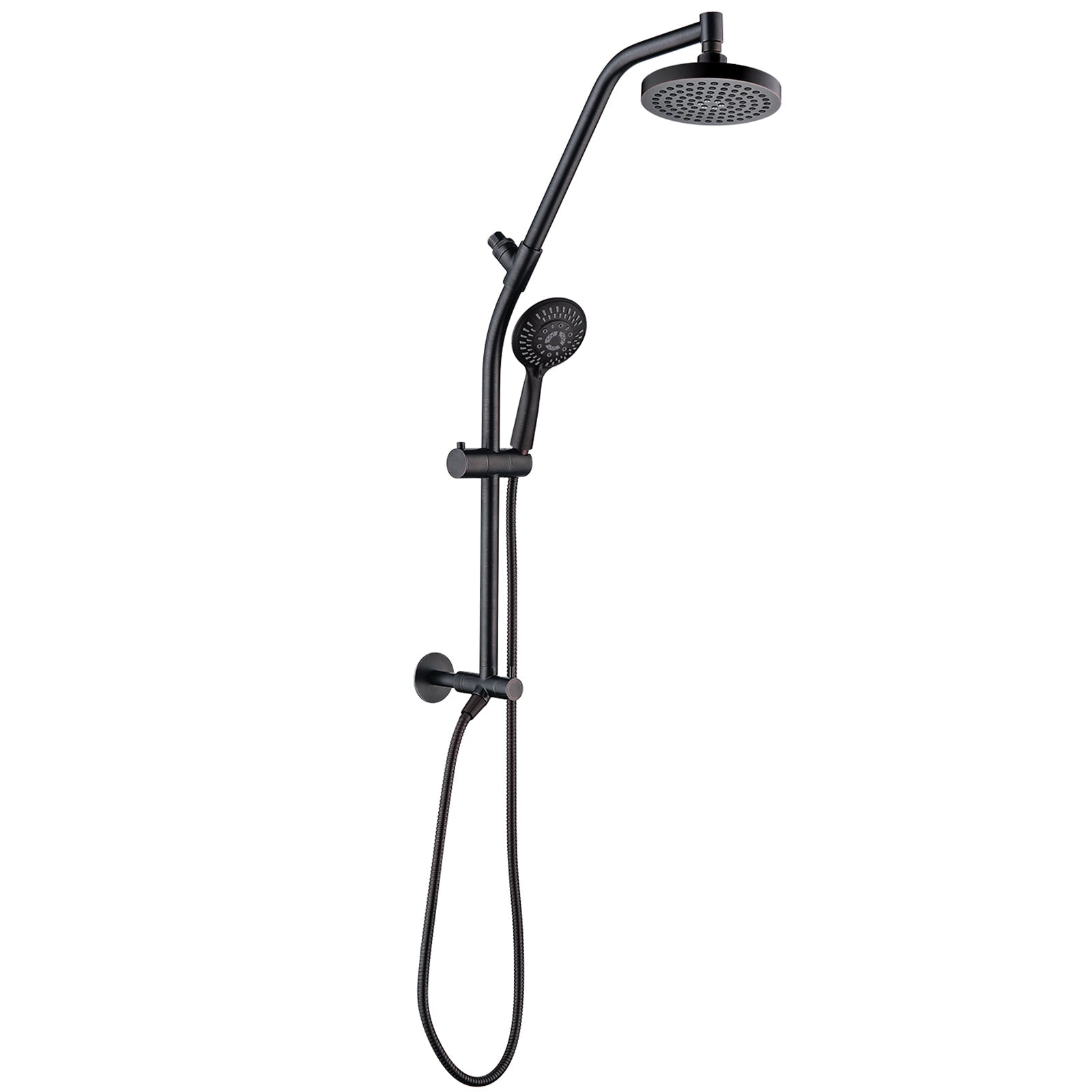 Shower Head Combo-Shower Head with Solid Brass Rail and Diverter by brightshowers