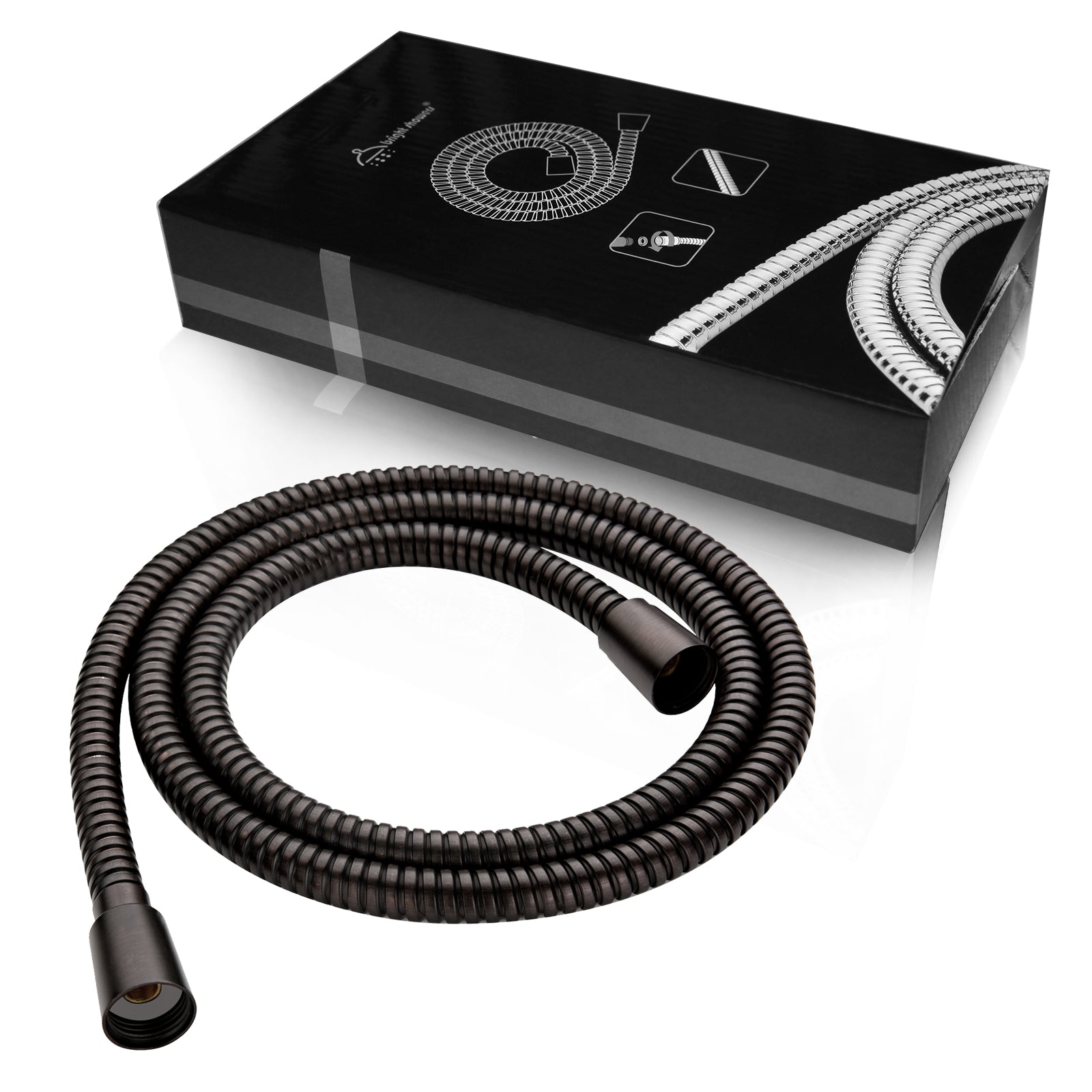 69 Inch Shower Hose For Hand Held Shower Heads,Stainless Steel Kink-Free Hose by brightshowers