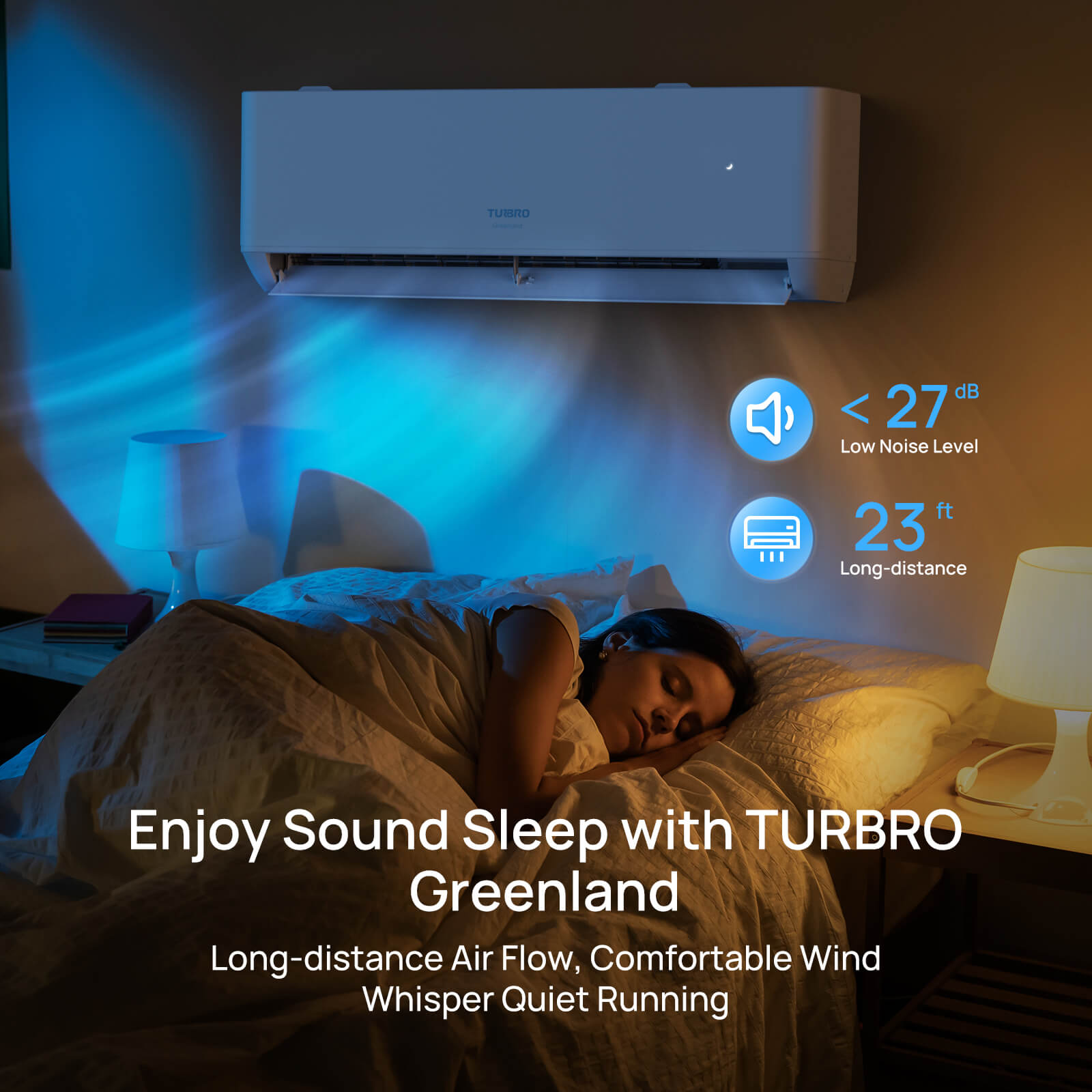 Greenland 12,000 BTU Single Zone Mini Split AC (R454B) by TURBRO