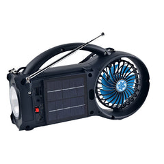 Supersonic Solar Power Bluetooth Speaker with FM Radio / LED Torch Light / Fan by Supersonic