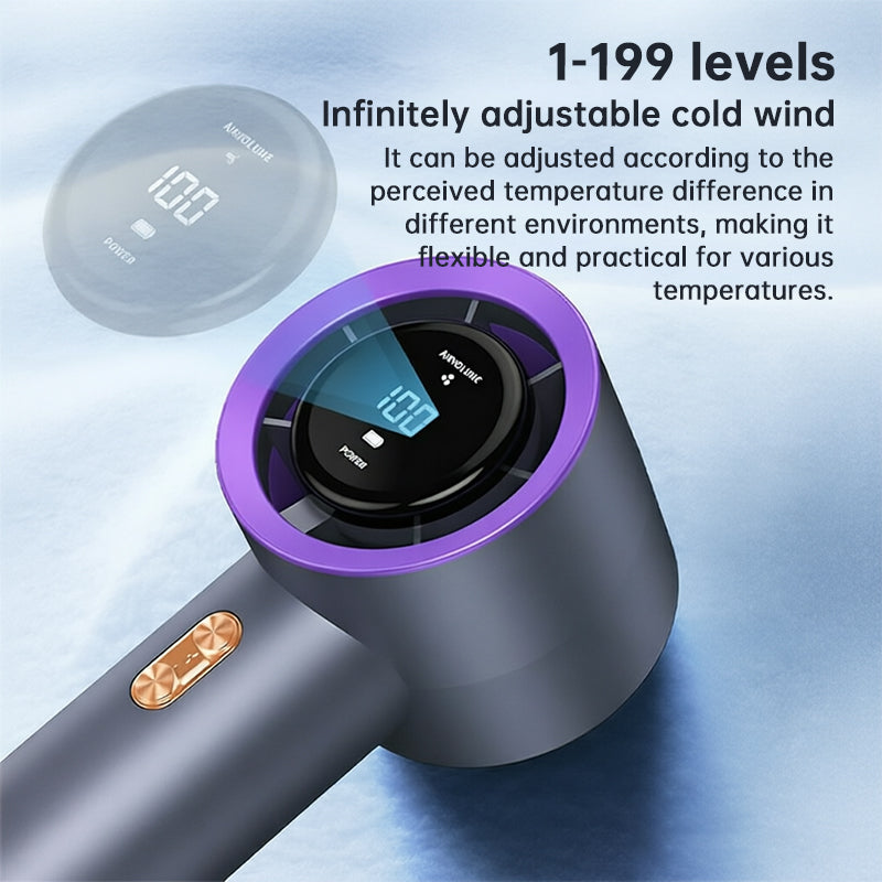 6 Fan Handheld High Speed Fan Mini Portable AC 199 Level Adjustable Personal Cooler for Travel Gym Outdoor by eprolo