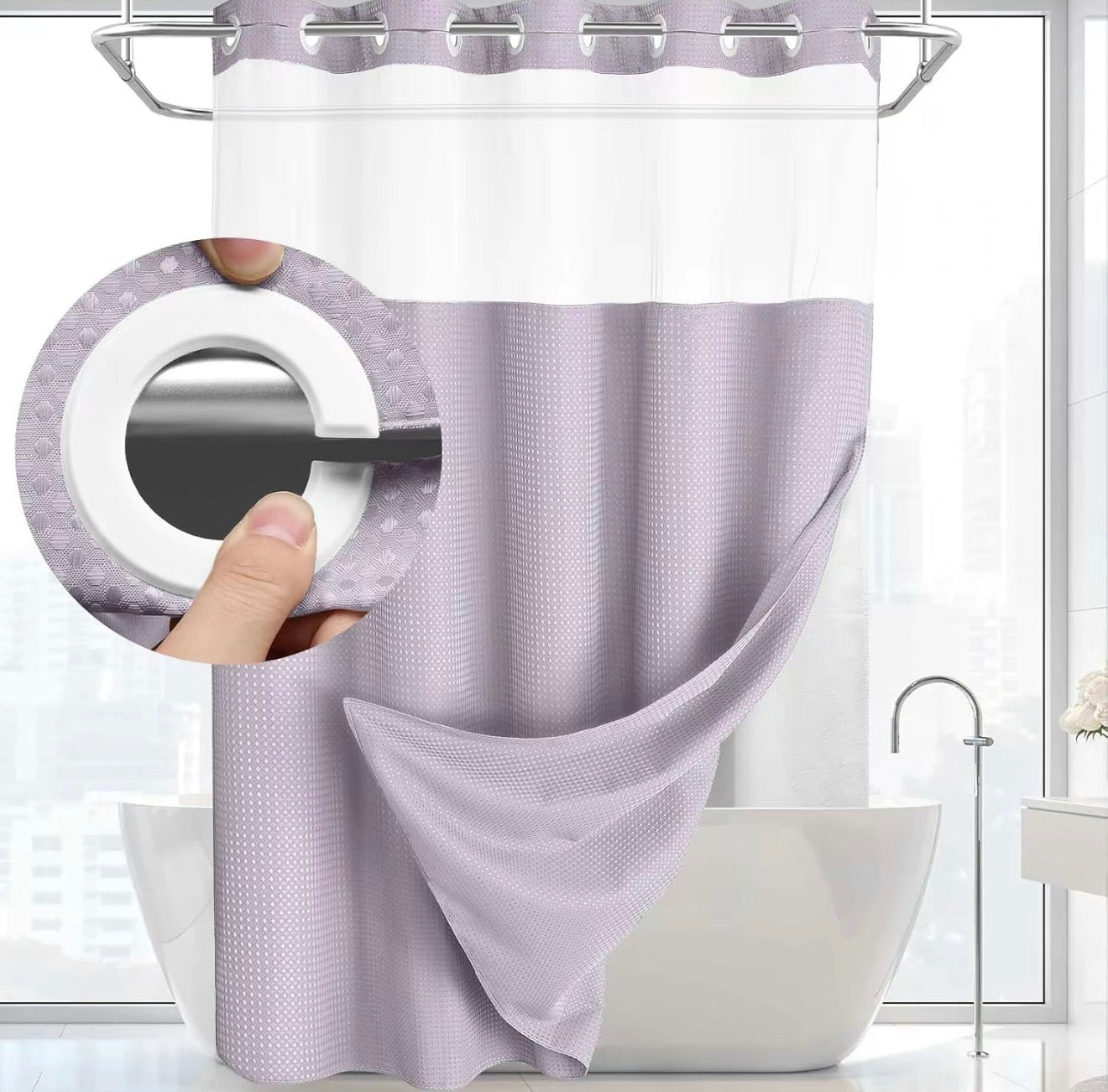 SnapLiner Shower Curtain by V.I.P Digital Presence