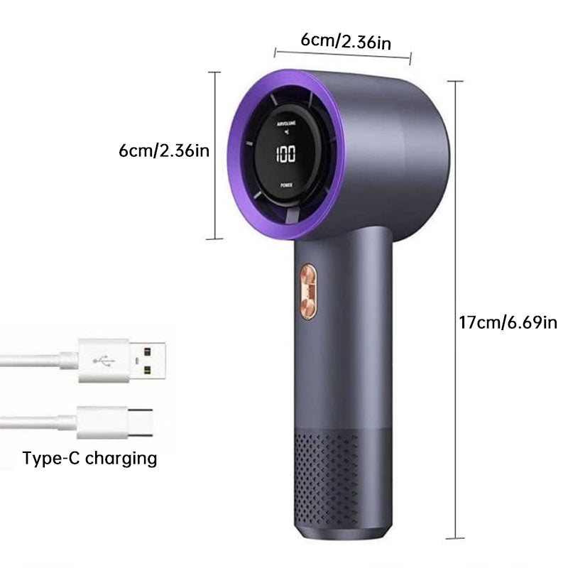 6 Fan Handheld High Speed Fan Mini Portable AC 199 Level Adjustable Personal Cooler for Travel Gym Outdoor by eprolo