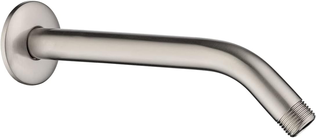 10 Inch Solid Brass Shower Head Extension Arm, Wall Mounted Shower Pipe Arm by brightshowers