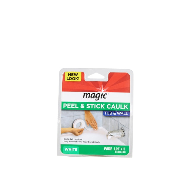 Magic White Bathtub Sealer Trim for Tubs & Floors
