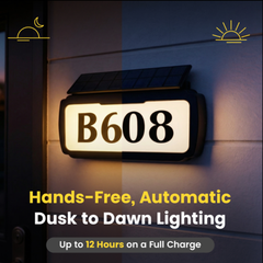 Address Sign House Number Solar Powered BICSSL-11 by Brighticonic