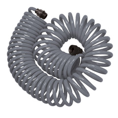 50' Gray Coil Hose w/8-Pattern Plastic Nozzle 27560 by Orbit Irrigation