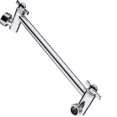10 Inch Brass Shower Head Extension Arm, Height & Angle Adjustable by brightshowers