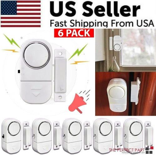 6 PCS WIRELESS Home Window Door Burglar Security ALARM System Magnetic by Homemaintenancesupplies2