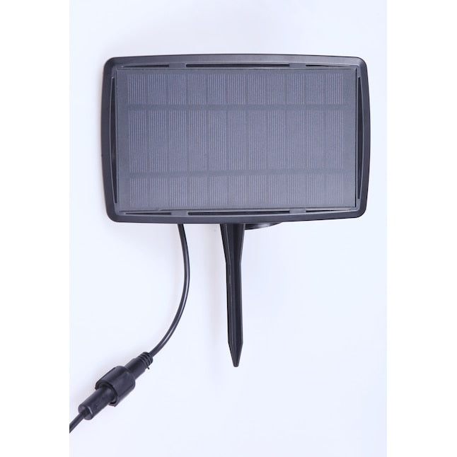 27ft Solar Black Indoor/Outdoor String Light with 10 White LED Bulbs