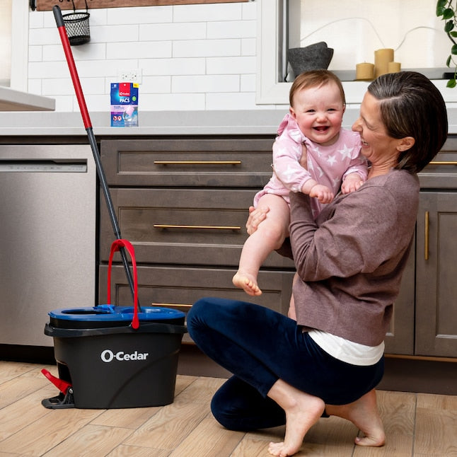 O-Cedar RinseClean Spin Mop: Hands-Free Floor Cleaning with Bucket