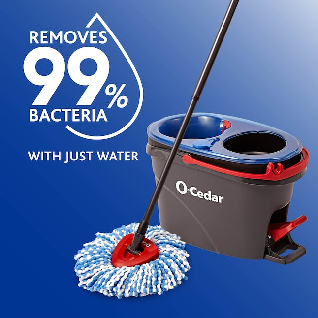 O-Cedar RinseClean Spin Mop: Hands-Free Floor Cleaning with Bucket