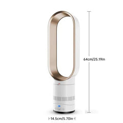 2025 New 16" Bladeless Tower Fan with Remote, Quiet Floor Fan for Home by eprolo