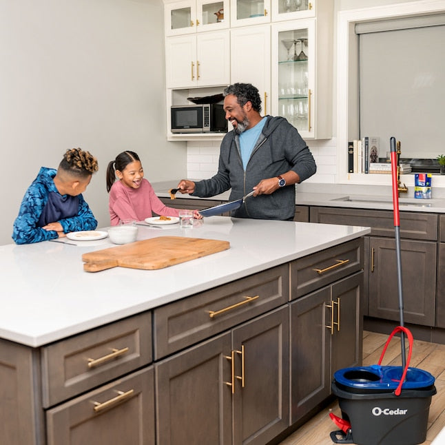 O-Cedar RinseClean Spin Mop: Hands-Free Floor Cleaning with Bucket
