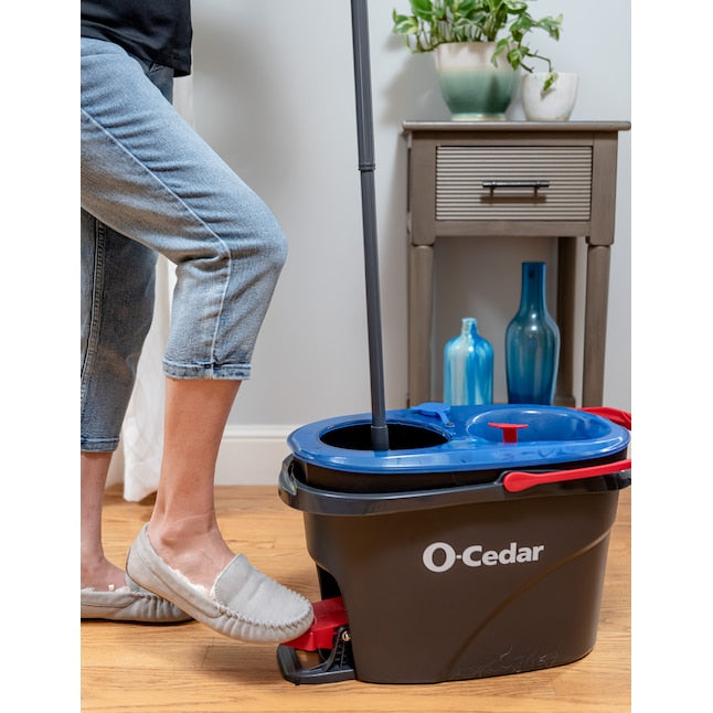 O-Cedar RinseClean Spin Mop: Hands-Free Floor Cleaning with Bucket
