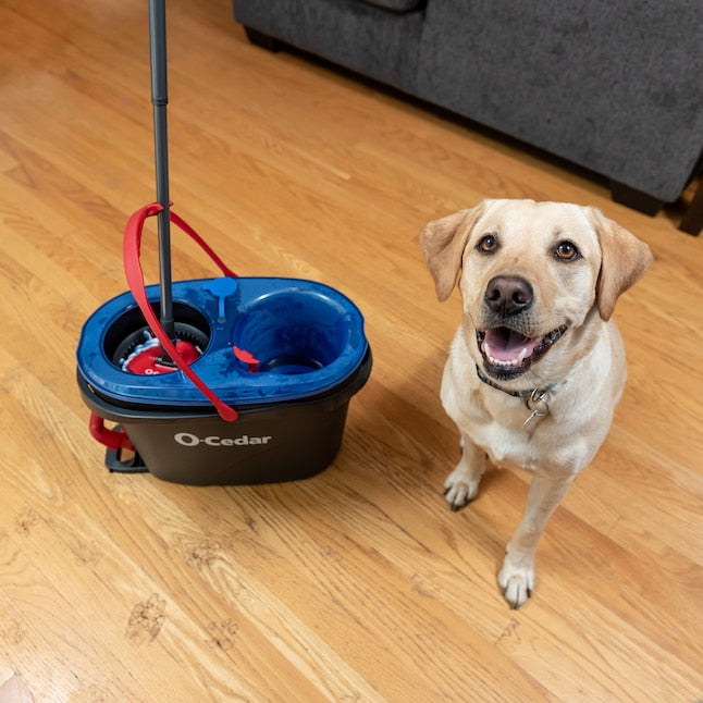 O-Cedar RinseClean Spin Mop: Hands-Free Floor Cleaning with Bucket