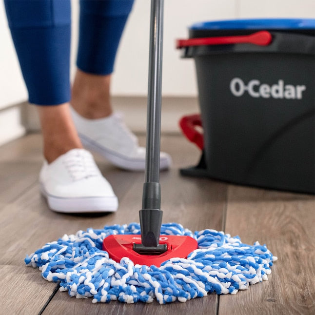 O-Cedar RinseClean Spin Mop: Hands-Free Floor Cleaning with Bucket